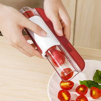 Multifunctionele Keukenaccessoires Tomatenkers Druivensnijder Handleiding Mini Groente Fruit Zip Snijder Fruitsnijder