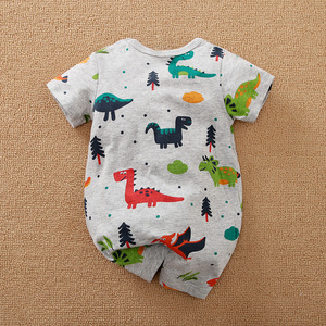 Ropa de manga corta para bebé, Pelele de <span class=keywords><strong>verano</strong></span> 2023 algodón, Unisex, una pieza, novedad de 100% - Product Image 5