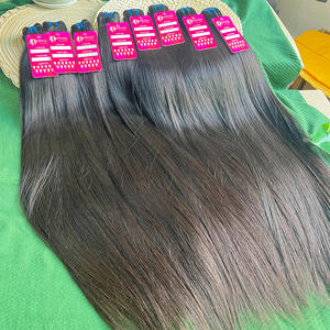 Lots de cheveux humains vierges vietnamiens non traités de qualité 12A, vente en gros, cuticules alignées naturellement, cheveux humains vierges lisses, fournisseur de cheveux humains - Product Image 1