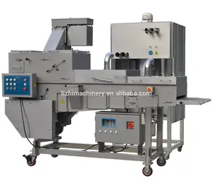 Chicken Nuggets Powdering Cutlets Crumb Spreading Coating Covering Preduster Machine