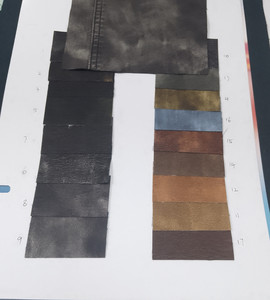 Moda lavado desteñido PU 2024 Estilos retro Abrigos y chaquetas para hombres y mujeres mayores usando cuero artificial sintético PU especial Fab - Product Image 2