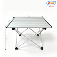 Table de camping pliable ultra-légère et portable en aluminium, mini table de pique-nique pliable