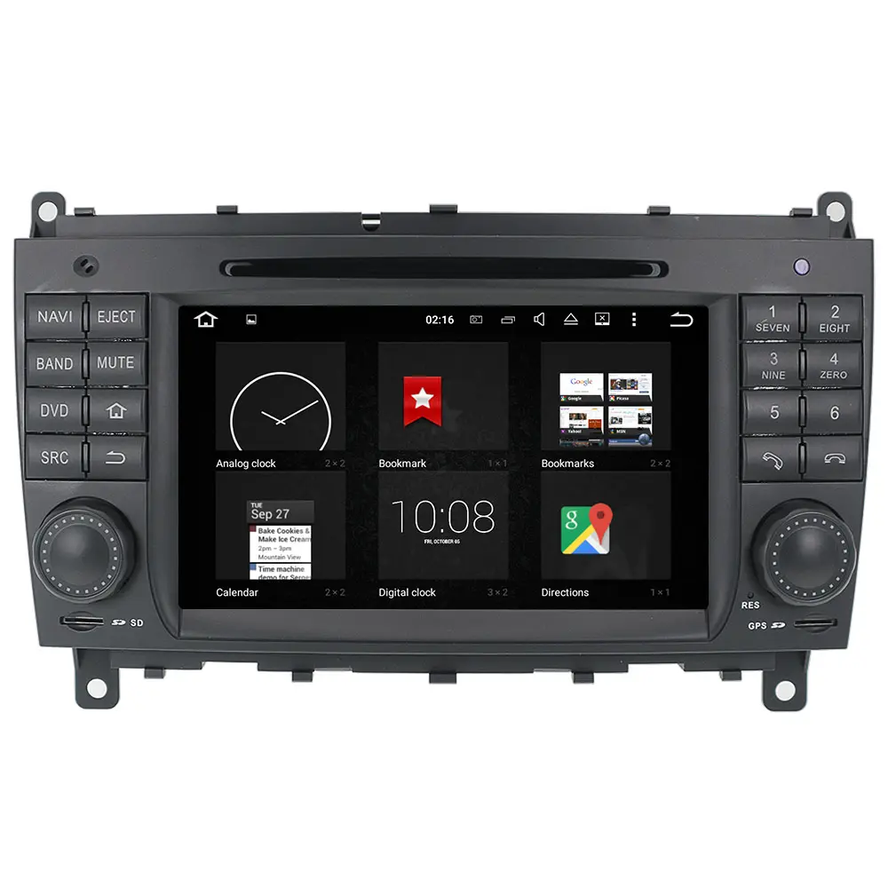 Android Xe Đa Phương Tiện Player Cho MERCEDES Benz C- W203 2003 2004 2007 CLK W209 2004 2005 Navi Âm Thanh Đài Phát Thanh Stereo BT Đơn Vị Đứng Đầu