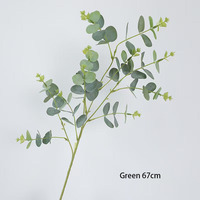 Plantes artificielles en soie d'eucalyptus YL, décoration intérieure et extérieure pour Thanksgiving, Noël, Pâques, verdure multi-branches haute