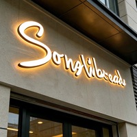 Letras 3D con Iluminación Frontal y Trasera, Letras LED Iluminadas para Exteriores, Letreros Personalizados para Edificios, Letreros Comerciales para Fachadas de Tiendas