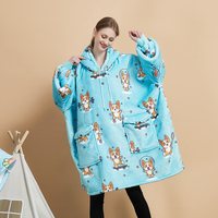 Sweat-shirt à capuche en polaire Sherpa douce et confortable avec motifs d'animaux surdimensionnés comme cadeaux
