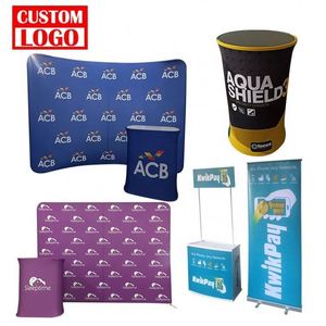 Comptoir d'exposition publicitaire économique portable 2024 – Table de promotion pour salon professionnel, comptoir personnalisé imprimé - Product Image 1