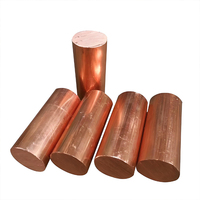 T2 Copper Rod Solid Electrode Conductive Cylindrical Red Copper Welding High Purity Automobile Application 5/6/8/10/12/14/16mm