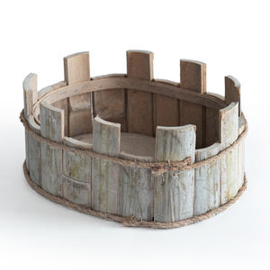 Neuheit Maßgefertigter Garten-Pflanzkübel Natürlicher Holz-Bambusfaser-Blumentopf - Product Image 5