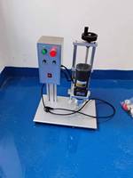 Machine de capsulage de pot de bouteille en verre en plastique électrique semi-automatique de table DDX-450