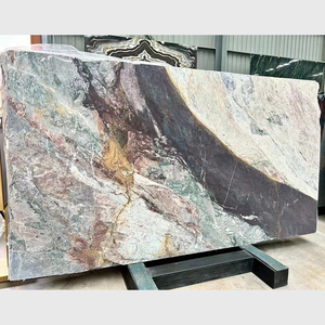 Mới bốn mùa màu xanh lá cây đá phiến đá cẩm thạch tự nhiên cầu thang bước trang trí bền khách sạn tường thiết kế đá phiến đá cẩm thạch - Product Image 3