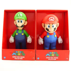 Nintendo oyuncak Mario şekil süper Mario PVC renk kutusu Unisex kredi kartı SL 100% muayene ambalaj önce 3 adet 15*10*20cm CN;GUA