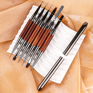 Nouveau Pinceau Liner pour Ongles en Bois de Santal Style Japonais, Ultra-Fin Professionnel, Stylo de <span class=keywords><strong>Dessin</strong></span> de Ligne Française, pour Gel UV, Dégradé et Estompage en <span class=keywords><strong>Manucure</strong></span> - Product Image 3