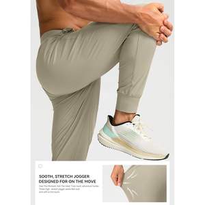 2025 pantalones Jogger ligeros para hombre con bolsillos con cremallera entrenamiento atlético gimnasio ropa de Golf para correr en pista - Product Image 4