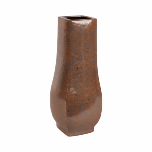 Vaso in ceramica con silhouette testurizzata, decorazione rustica per soggiorno, camera da letto, sala da pranzo, bancone della cucina - Product Image 3