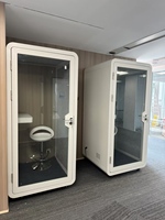 Cabine acoustique intérieure en acier insonorisée pour bureau, réduction du bruit, espace privé