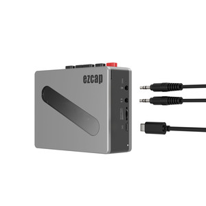 Ezcap237 Lettore e <span class=keywords><strong>Registratore</strong></span> di <span class=keywords><strong>Cassette</strong></span> in Metallo, Convertitore da Voce <span class=keywords><strong>a</strong></span> Nastro Vuoto con Batteria Integrata - Product Image 5