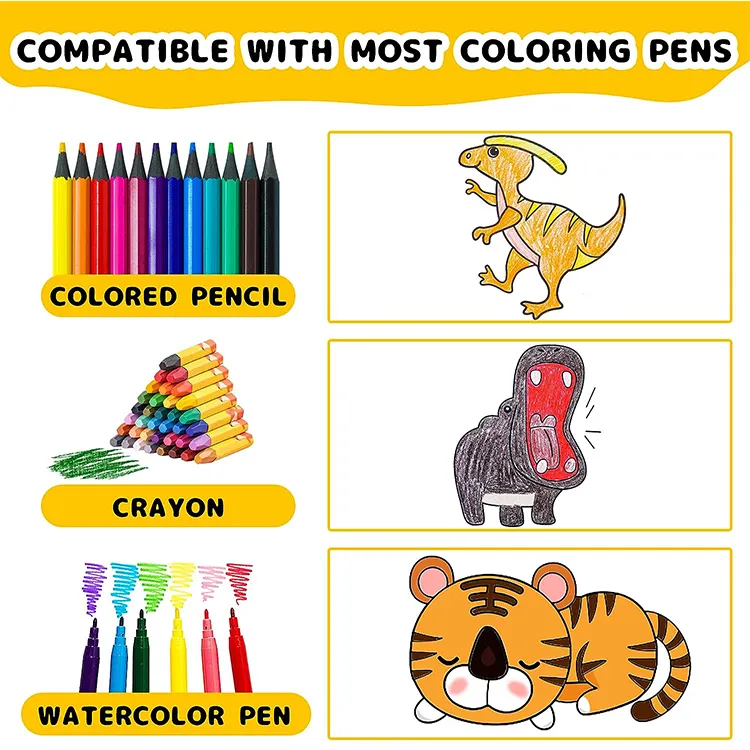 กระดาษวาดภาพกราฟฟิตีแบบทำมือสำหรับเด็กหัดเดินเด็กผู้ชายเด็กผู้หญิงม้วนวาดด้วยดินสอสี