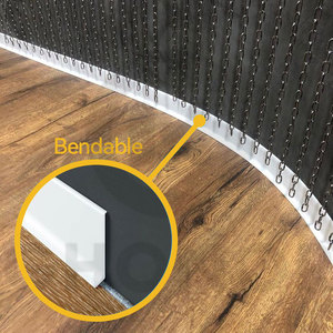 <span class=keywords><strong>Plinthe</strong></span> décorative murale en métal aluminium <span class=keywords><strong>noir</strong></span>, haute qualité, 60mm 80mm 100mm 120mm de hauteur, moulure longue durée - Product Image 4