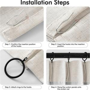 Xinlan nuove <span class=keywords><strong>tendenze</strong></span> della tenda trattamento delle finestre 100% oscuranti <span class=keywords><strong>tende</strong></span> di lino misto per il soggiorno - Product Image 2