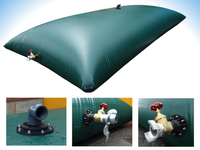 Réservoir de stockage d'eau de 100 000 litres en bâche PVC pour usage industriel extérieur, anti-pollution, portable