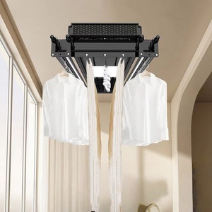 Remote control lifting voice control disinfection air <b>drying</b> wall mounted <b>electric</b> <b>drying</b> <b>rack</b> - Product Image 1