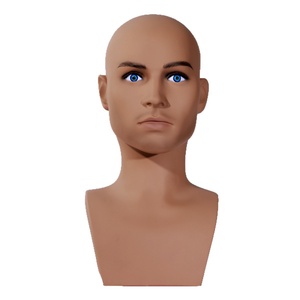 Maniquí de PVC de medio cuerpo para exhibición de pelucas, accesorios para fotografía y escaparates, estilo europeo-americano para <span class=keywords><strong>hombre</strong></span>, MCY - Product Image 6