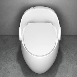 Nuevo Inodoro Moderno de Cerámica de Una Pieza con Doble Descarga y Sifón en S, de Pie, para Baño - Product Image 6