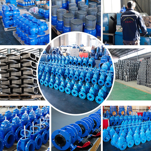 Hoog rendement gietijzeren flens type DN150 niet-oplopende spindel signaal zacht afgedichte schuifafsluiter voor watertoevoer - Product Image 6