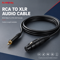 Cable RCA a XLR, Cable de Audio RCA Macho a XLR Hembra de 3 Pines para Mezcladora, Amplificador, Altavoz, Equipo de Grabación, OEM, ODM