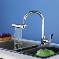 Vente en gros 360 °   Prolongateur de Robinet Rotatif 4 Modes de Pulvérisation pour Robinet d'Évier de Cuisine, Accessoires de Douche