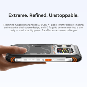 Blackview XPLORE X1, Teléfono Inteligente Resistente 5G, 12 GB + 256 GB, Frecuencia de Actualización de 120 Hz, Pantalla de 6.78'', Cámara Trasera de 108 MP, Cámara Frontal de 50 MP, Carga Rápida de 55 W, NFC - Product Image 3