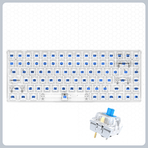 Nhà Máy Bán buôn Vàng trục 84 phím chơi game Bàn phím RGB Backlit Hotswap trong suốt Keycap chơi game cơ khí bàn phím - Product Image 2