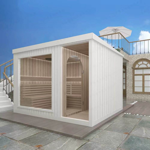 Sauna Eléctrica Exterior <span class=keywords><strong>de</strong></span> Cedro Rojo Canadiense Triunity, con Ducha Integrada, para 4-6 Personas, Uso Familiar, 2 Años <span class=keywords><strong>de</strong></span> Garantía, Venta al Por Mayor - Product Image 4