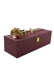 Real Rose Dipped in 24K Gold Electroplated Natural Rose Luxury <b>Box</b> Packing Home Decor Valentine Anniversary <b>Gift</b> Flower - Product Image 2