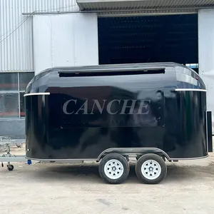 Carrito de Comida Personalizado para Helados de Café Negro, Camión de Comida Móvil para Hamburguesas y Tacos - Product Image 2
