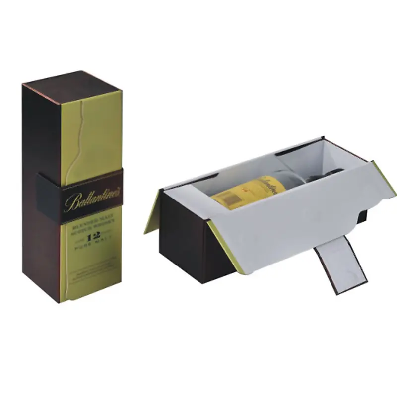 New Design Customized BoIte A Vin Cajas Para Vino Botella Gift Bottle Cardboard Wine Box For Package