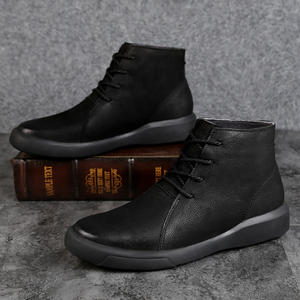 Nuovi <span class=keywords><strong>Stivali</strong></span> Casual in Pelle alla Moda con Taglio Alto OEM/ODM, Eleganti <span class=keywords><strong>Stivali</strong></span> in Pelle Colorati e Caldi con Lacci - Product Image 6