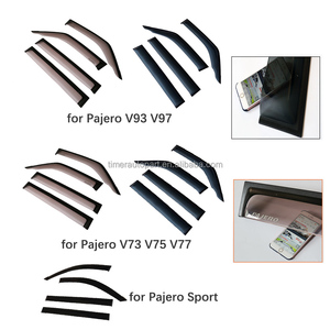 HFTM Mitsubishi Pajero Sport Luxe Pare-soleil anti-âge pour fenêtre, déflecteur de pluie, pare-vent PMMA <span class=keywords><strong>PC</strong></span> - Product Image 4