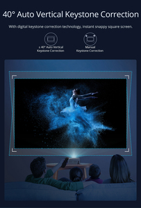 <span class=keywords><strong>Meilleur</strong></span> rapport <span class=keywords><strong>qualité</strong></span>-<span class=keywords><strong>prix</strong></span>, projecteur portable 1080P/4K avec correction automatique de la distorsion trapézoïdale, longue durée de vie, pour la <span class=keywords><strong>maison</strong></span> - Product Image 4