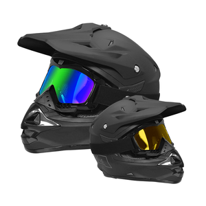 Casque de moto Yijia Optical avec lunettes de protection et <span class=keywords><strong>masque</strong></span> facial amovible, lunettes de moto anti-poussière, lunettes de <span class=keywords><strong>motocross</strong></span> <span class=keywords><strong>vintage</strong></span> - Product Image 2