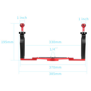 Poignée double pour appareil photo Flychao, en alliage d'aluminium, étanche et antichoc, pour appareil photo numérique Olympus, support de photographie sous-marine - Product Image 3