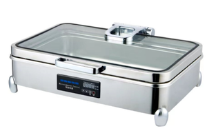 Calentador de Comida para <span class=keywords><strong>Camping</strong></span>, Acero Inoxidable, Juego de Platos para Buffet, Calentador de Alimentos - Product Image 5