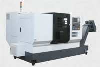 Tour CNC économique YH7112 à 2 axes avec lit incliné et système FANUC pour l'usinage de manchons, d'arbres de moteur et d'écrous