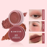 Nouveau baume à lèvres en conserve KIMUSE, 5 couleurs, imperméable, rouge à lèvres mat velouté, mousse blush, teinte à lèvres
