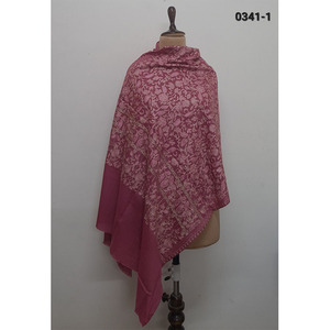 100% <b>Wool</b> With Fine Embroidery <b>Shawls</b> Or Scarf - Product Image 1