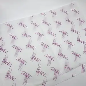 Hoja de papel de seda personalizada, papel de embalaje fino blanco para ropa/Embalaje de joyería con logotipo personalizado