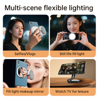 Lampe d'appoint magnétique pliable K10 réfléchissante pour téléphone portable, température de couleur réglable pour le streaming en direct et la photographie