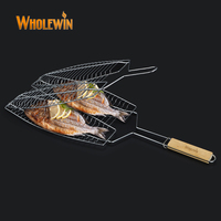 Panier de grillade de poisson Offre Spéciale filet de torréfaction de barbecue pour outil de cuisson en plein air de viande de canard de poisson