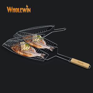 핫세일 생선 그릴 바스켓, 생선 오리 고기용 바베큐 로스팅 그물망 아웃도어 쿠킹 툴 - Product Image 6